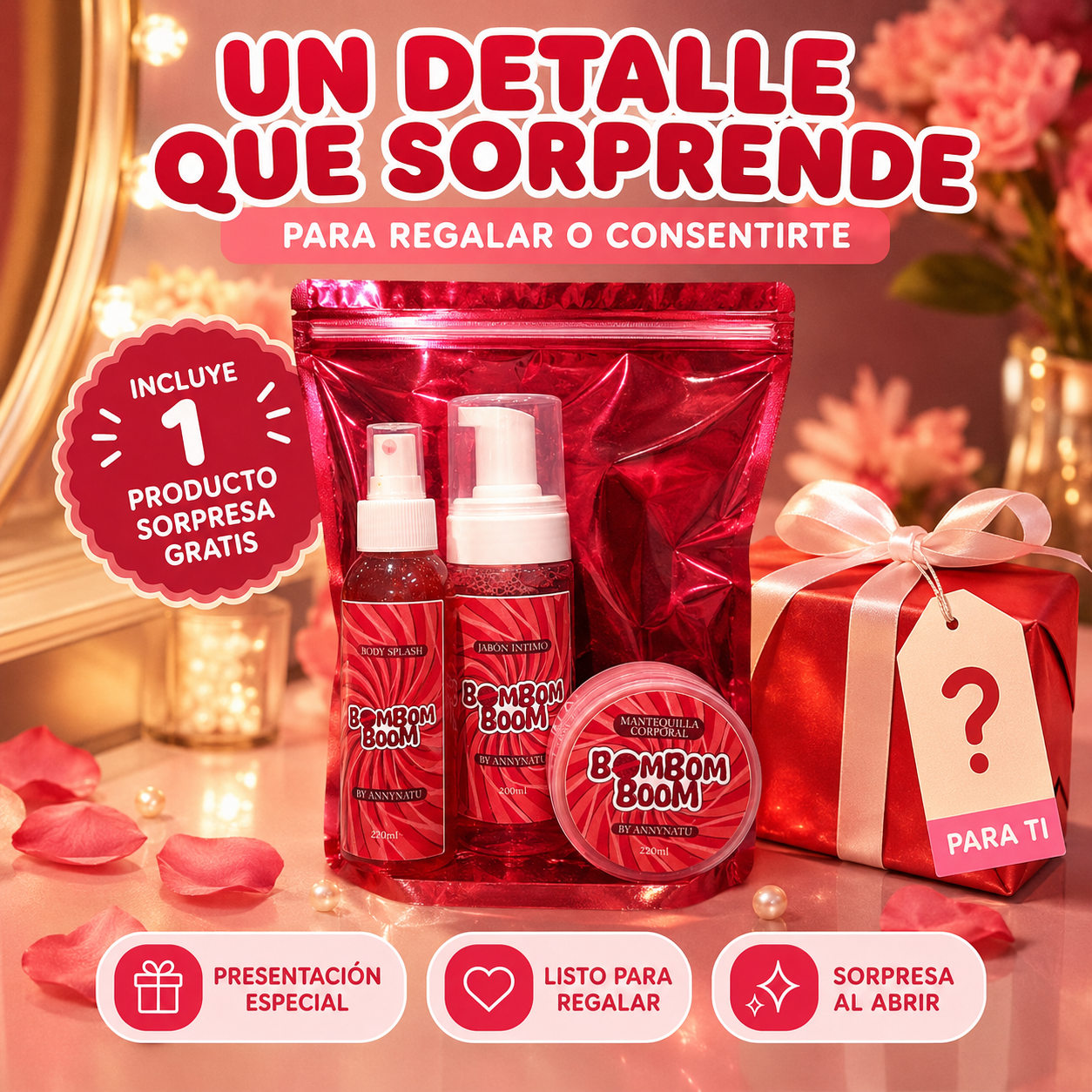 KIT BOM BOM BUM + 1 producto sorpresa