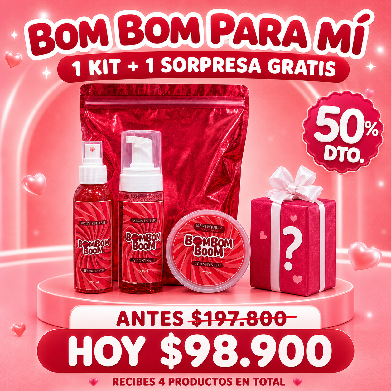 KIT BOM BOM BUM + 1 producto sorpresa