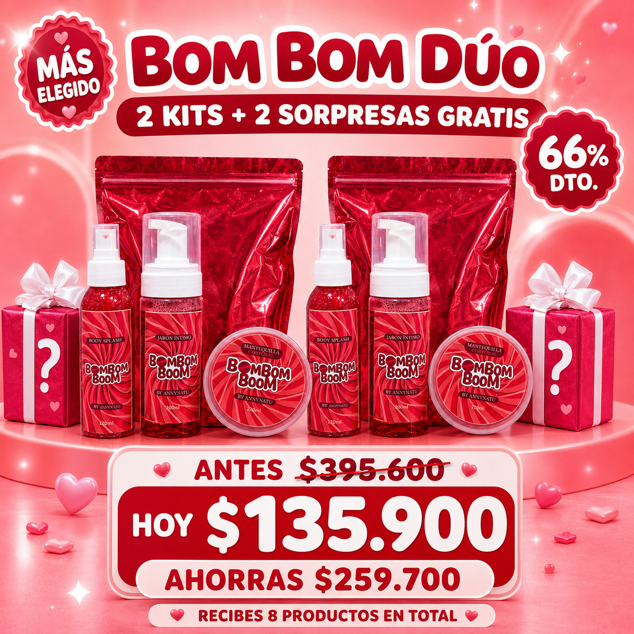 KIT BOM BOM BUM + 1 producto sorpresa