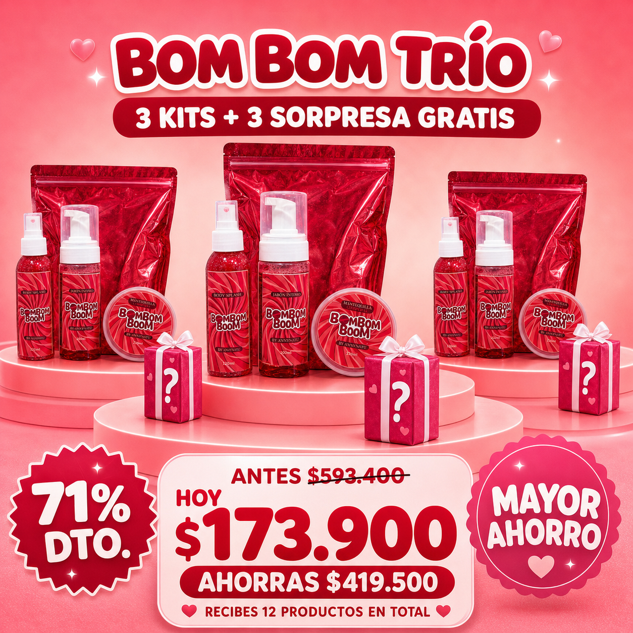 KIT BOM BOM BUM + 1 producto sorpresa